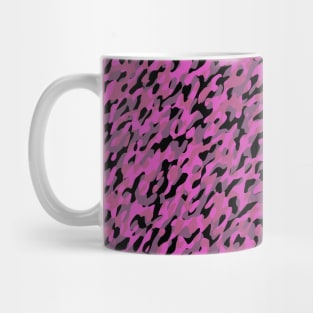 pink gray and black camo abstract 4 Mug